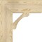 Ekena Millwork Legacy Block Rough Sawn Bracket, Douglas Fir, 6"W x 20"D x 20"H BKT06X20X20LEC05RDF - alternate 3